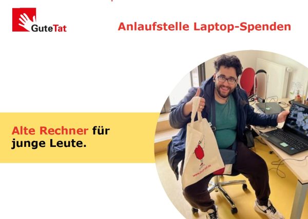 Anlaufstelle Laptop-Spenden